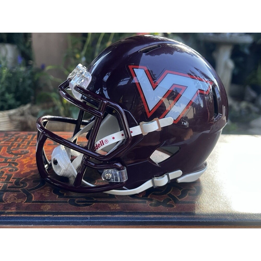 2012 Virginia Tech Hokies Riddell Speed Mini Football Helmet NCAA Display